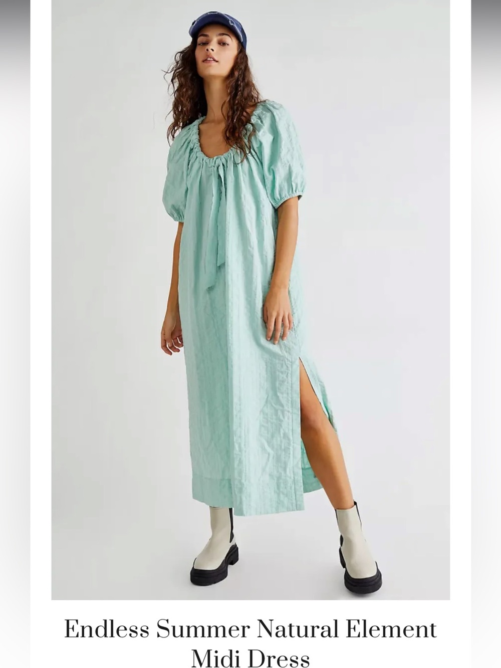 Free people endless summer natural element midi dress